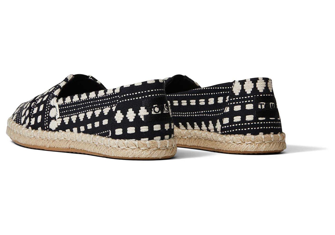 Toms Espadryle Damskie Czarne - Alpargata Rope - 05MGZYBWX